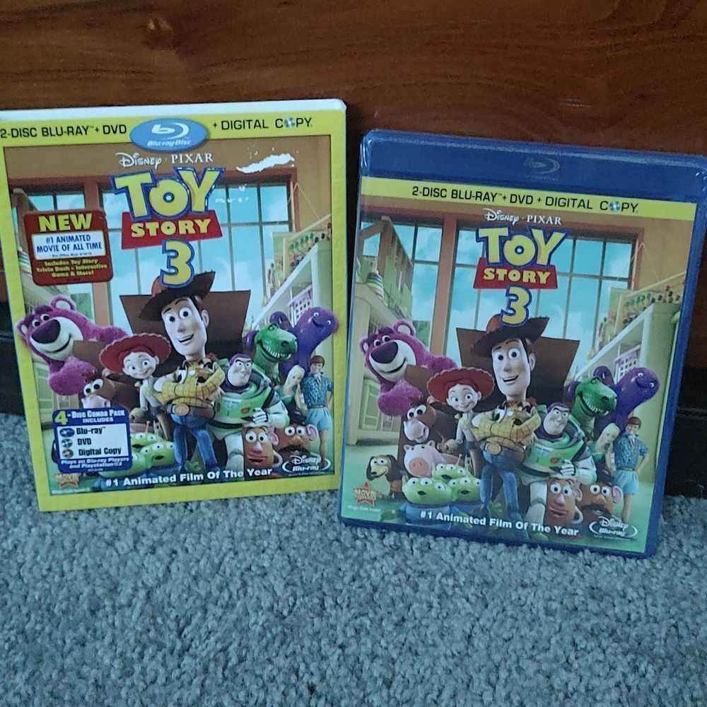 Disney Pixar Toy Story 3 4 disc set 2 disc blu-ray, DVD, Digital Copy NEW Sealed